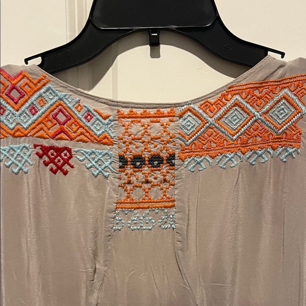 Boho Embroidered Tunic Dress - Picture 7 of 7
